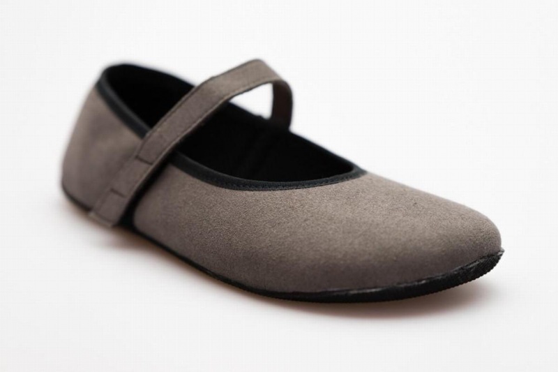 Ahinsa Ananda Suede Bosonogi Balerina Ženske Sive | XJP4662NV